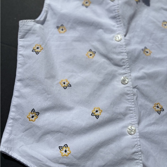 Vintage 1990s flower embroidered tank - Picture 2 of 9